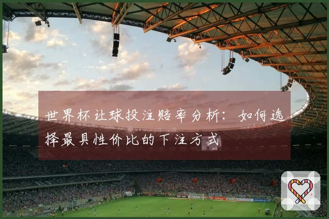 世界杯让球投注赔率分析：如何选择最具性价比的下注方式